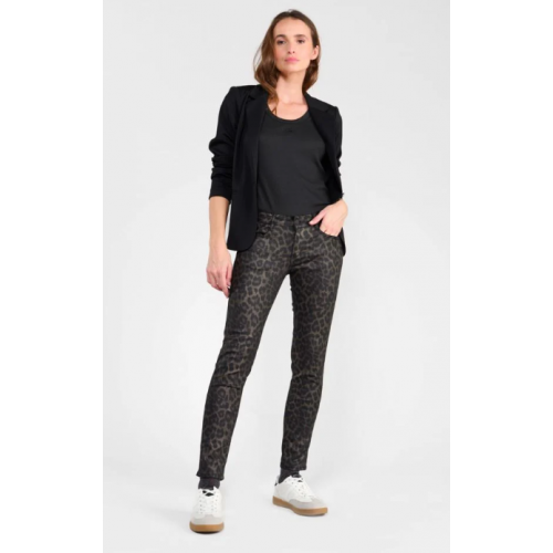 Pantalon femme pulp slim Leo 7/8ème enduit LE TEMPS DES CERISES