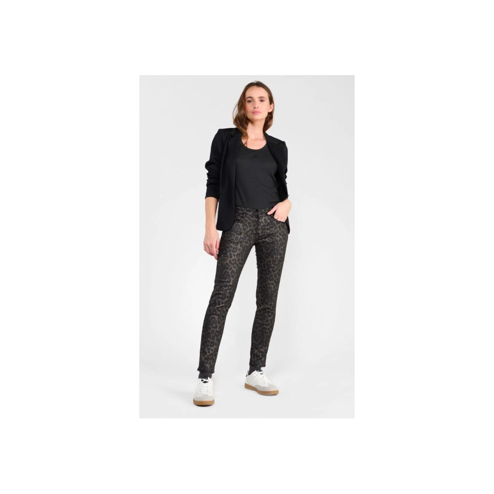 Pantalon femme pulp slim Leo 7/8ème enduit LE TEMPS DES CERISES