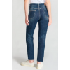 Jean 400/17 mom Basic taille haute 7/8ème bleu N°2 LE TEMPS DES CERISES