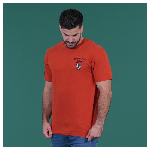 T-shirt homme à manches courtes Ruckfield Autumn Rugby Tour rouille