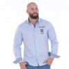 Chemise homme à manches longues bleu ciel Ruckfield Members Club House Rugby