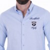 Chemise homme à manches longues bleu ciel Ruckfield Members Club House Rugby