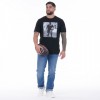 T-shirt homme à manches courtes noir Jonah LOMU by Ruckfield