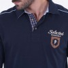 Polo homme à manches longues Ruckfield Selected Rugby bleu marine