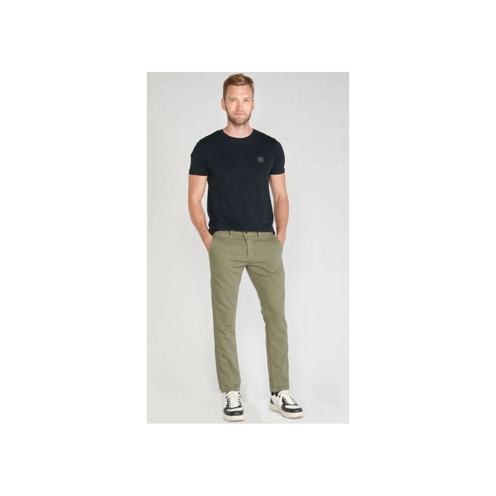 Pantalon homme chino Jogg Kurt kaki LE TEMPS DES CERISES