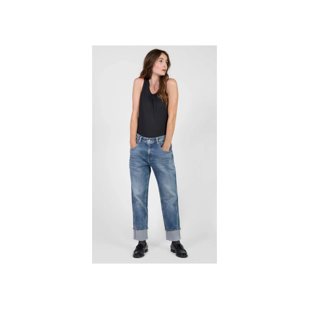 Jean femme 400/60 girlfriend Jama taille haute bleu N°4 LE TEMPS DES CERISES