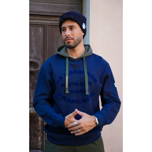 Sweat à capuche Homme SOLAL marine LA MARINIERE FRANCAISE