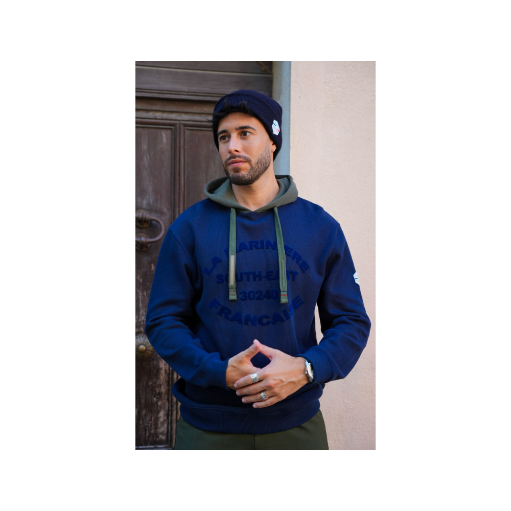 Sweat à capuche Homme SOLAL marine LA MARINIERE FRANCAISE