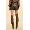 Short femme court, simili chocolat MOLLY BRACKEN