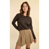 Pull femme en maille irisée marron MOLLY BRACKEN