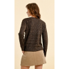 Pull femme en maille irisée marron MOLLY BRACKEN