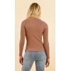 Pull femme fin rose poudré MOLLY BRACKEN