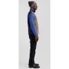 Polo homme EDEN PARK manches longues colorblock bleu marine