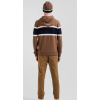 Pull homme EDEN PARK à capuche en coton camel jacquard EP10 c