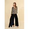 Pantalon femme en panne de velours marine MOLLY BRACKEN