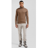 Pull homme EDEN PARK col roulé en laine et coton beige