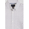 Chemise homme EDEN PARK en popeline écrue microimprimé nœud papillon