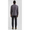 Chemise homme EDEN PARK  en coton à carreaux marron coupe Regular