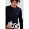 T-shirt homme EDEN PARK manches longues  marine broderie dos