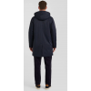 Parka homme EDEN PARK à capuche amovible en nylon bleu marine