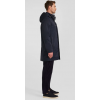 Parka homme EDEN PARK à capuche amovible en nylon bleu marine