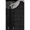 Blouson homme EDEN PARK bi-matière à parmenture matelassée noir