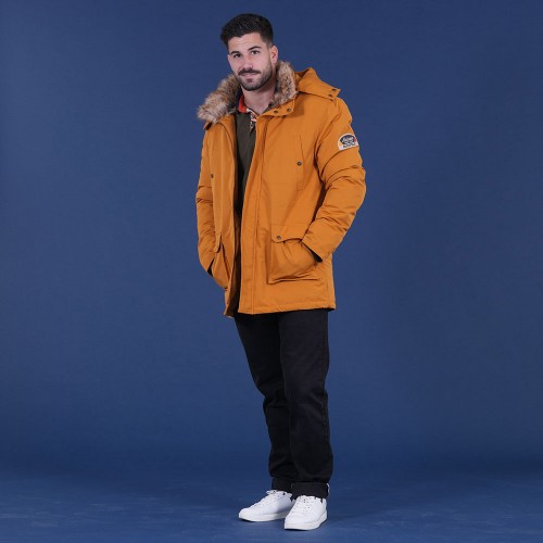 Parka homme Ruckfield moutarde Autumn Rugby tour