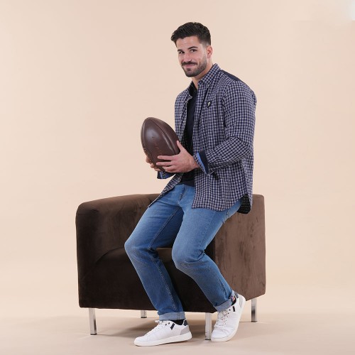 Chemise homme à carreaux Ruckfield Selected Rugby