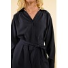 Robe chemise noire avec ceinture MOLLY BRACKEN